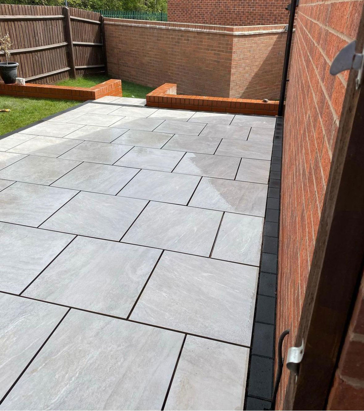 Tiled patio slab in Birmingham