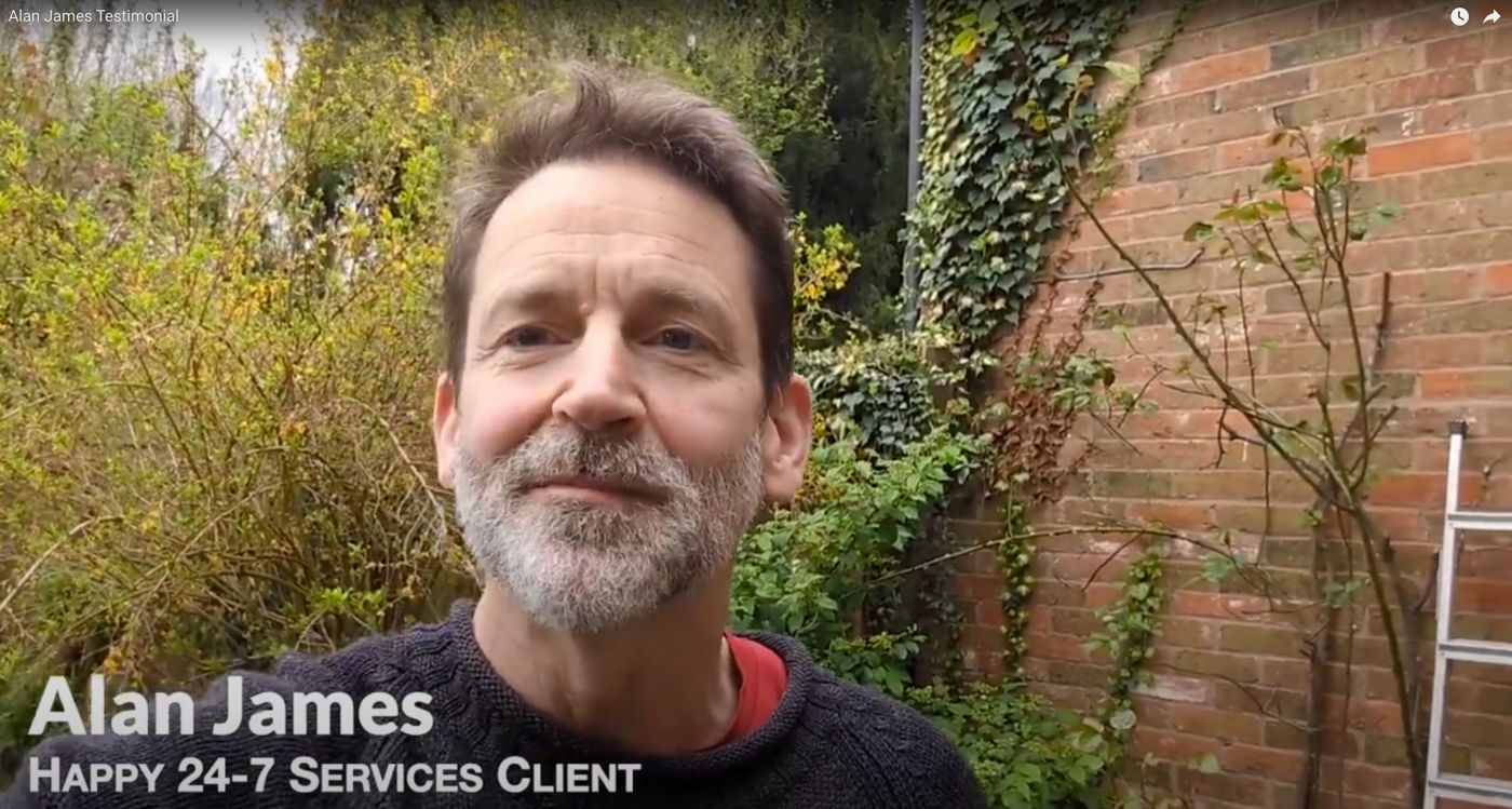 Alan James, 24-7 Services client